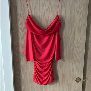 Ann Taylor pink off the shoulder Blouse